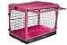 Pet Gear The Other Door Steel Crate with Plush Bolster Bed for cats and dogs up to 30-pounds, Pink