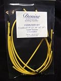 Denise Interchangeable Knitting Crochet Yellow Companion Cords Set