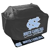Mr. Bar B Q NCAA Grill Cover and Grill Mat Set, University of North Carolina Tar Heels
