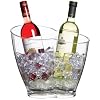 Bar Craft Clear Acrylic Double Sided Drinks Pail / Cooler