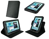 rooCASE Dual-View Multi Angle (Black) Leather Folio Case Cover for Samsung GALAXY Tab 7.0 PLUS Tablet / Samsung GALAXY Tab 2 7.0