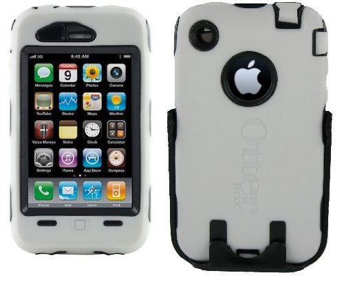 New OEM Apple iPhone 3GS White/Black Otterbox Defender Case & Holster