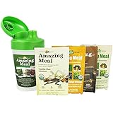 Amazing Grass Meal Shaker Cup with 4 Single Serving Packets