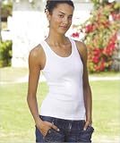 Ladies Cotton Spandex Rib BEATER Tank