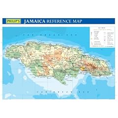 Philip's Jamaica Wall Map