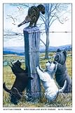 Art Poster, Scottish Terrier, West Highland Terrier, Skye Terrier - 18.75 x 27.5