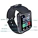 GeekEra Bluetooth Smart Watch WristWatch U8 UWatch Fit for Android Smartphones Samsung HTC Sony LG (Black)