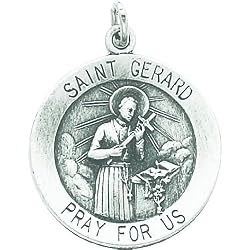 Sterling Silver Saint Gerard Medal