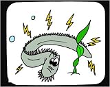 Decorated Mouse Pad with electricity, eel
