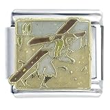 Bible Story Carrying The Cross Religious Italian Charms Bracelet Link