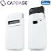 CAPDASE iPhone4 専用 スマートポケット レザーケース コールID Dot, ホワイト／グリーン SLIH4-S926