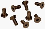 CRL Brushed Bronze Allen 6 mm x 15 mm Cover Plate Flat Head Screws - Package