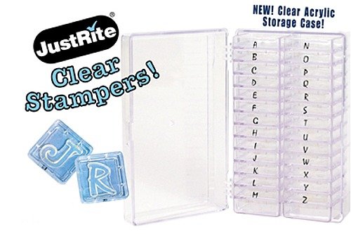 JUST RITE CLEAR STAMPS IN STORAGE CONTAINERS 