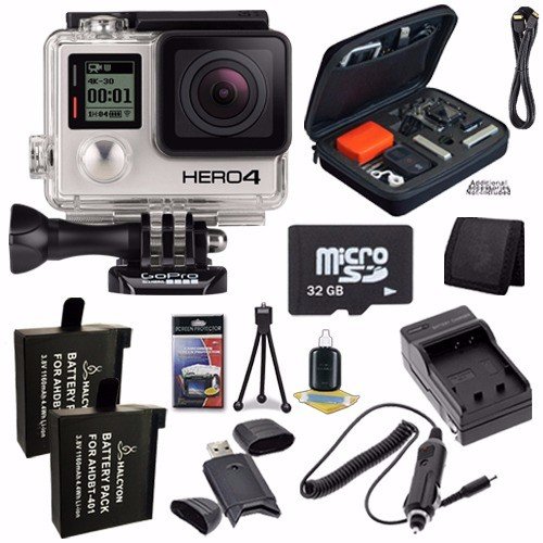 GoPro HERO4 Black 32GB Bundle (International Version) No Warranty
