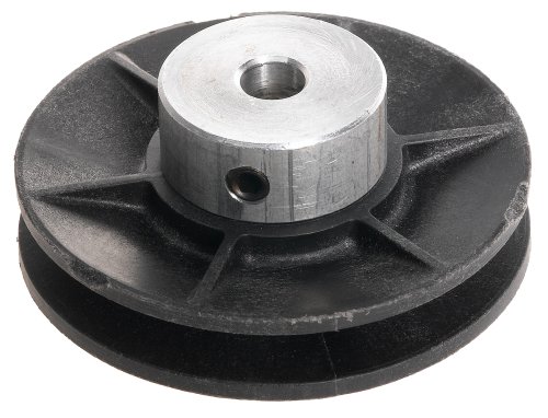 Glass Reinforced Nylon V-Belt Pulley 1.5 Diameter 3/8 Bore, For 1/8, 3/16 Belt