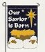 CHRISTMAS christ savior GARDEN banner FLAG yard art NU
