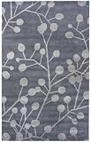 Hand Tufted Wool Contemporary Area Rug Carpet 5' x 8' Grey Perma