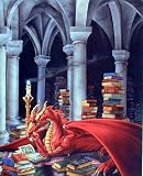 Sue Dawe Priceless Treasure Dragon Art Poster Print - 16" X 20"