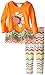 Bonnie Jean Little Girls Gingerbread Turkey Thanksgiving Dress & Legging Outfit 2T -6X