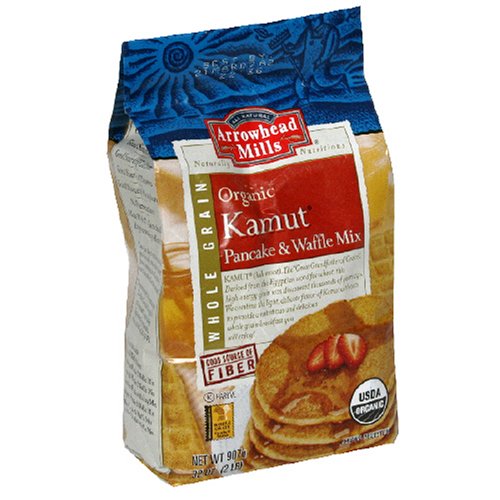 Arrowhead Mills Pancake & Waffle Mix, Kamut, 2 Pound Bags (Pack of 4) by Arrowhead Mills