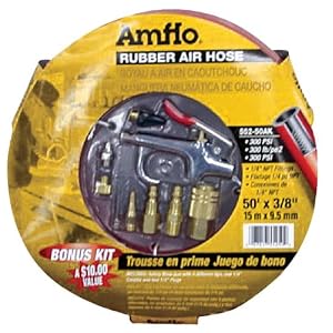 Amflo Red Rubber Hose, 50 x 3 8 by Plews