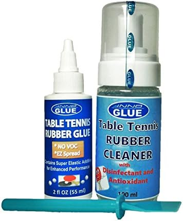 iNNOGLUE Easy Spread Table Tennis Rubber Glue and Cleaner set