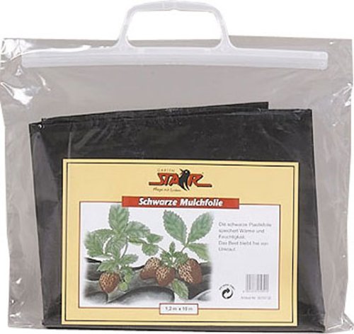 Severin Siena Garden 316290 Mulchfolie schwarz, 10 x 1,2 m