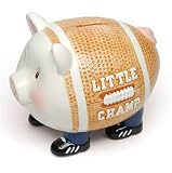 Ceramic Little Champ Football Piggy Bank by Mud Pie
