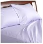 Divatex  260-Thread-Count 100% Cotton Stripe King Sheet Set with Bonus Standard Pillowcases, Lilac
