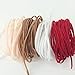 PEPPERLONELY 4 Color Set (5 Yard Each) Single Face Velvet Ribbon, 3mm (1/8 Inch)