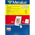Menalux 1800 MegaPack / Duraflow Synthetik / 12 Staubbeutel / f�r AEG+Philips, UltraSilencer, UltraOne, AirMax, Maximus