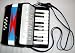 Musical Instruments : Piano Accordion 17 Keys 8 Bass - BLACK