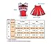 Colorful House Womens Cheerleader Costume Uniform Fancy Dress Red, US 6-8 (M)