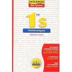 Interros des lyc�es : Maths 1�re S