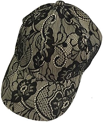 Lacey Hats Elegant Black Lace baseball cap for all occasions