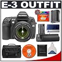 Olympus E-3 Digital SLR Camera with 14-54mm Zuiko Digital f/2.8-3.5 Lens + HLD-4 Power Battery Grip + 4GB CF Card + BLM-1 Battery + Case + Cameta Bonus Accessory Kit