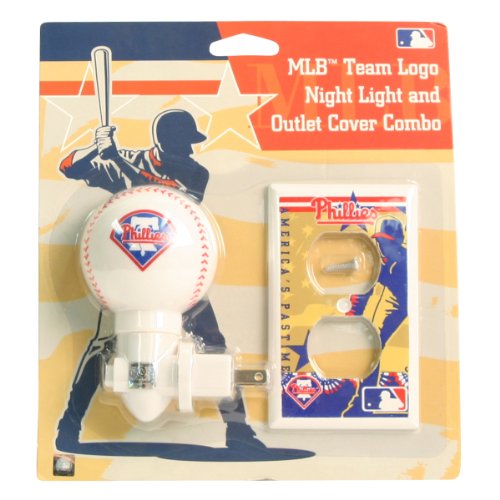 Philadelphia Phillies Night Light / Outlet Cover Combo Set