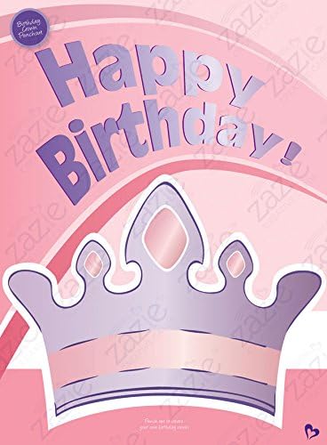 Birthday Card with A Gift. Punch-out Crown and Age Appropiate number Insert -Must See!!!
