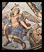 Angelo Bronzino (Frescoes in the Chapel of Eleonora da Toledo in the Palazzo Vecchio in Florence, ceiling fresco, detail: Archangel Michael) Framed Art Poster Print - 11 X 17
