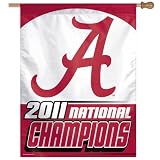 NCAA Alabama Crimson Tide 2011 BCS National Champions 27-by-37 Inch Vertical Flag