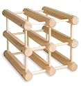 J.K. Adams MWR-6-N Hardwood 6-Bottle Wine Rack, Natural