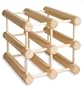J.K. Adams MWR-6-N Hardwood 6-Bottle Wine Rack, Natural