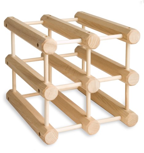 Childrens Toyshop  Kitchen & Housewares : J.K. Adams MWR-6-N Hardwood 6-Bottle Wine Rack, Natural