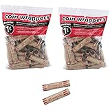 72 Preformed Penny Tubes Paper Coin Wrapper 1 Cent Pennies Shotgun Roll Counter