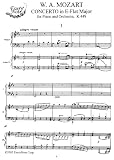 Mozart Piano Concerto in E flat Major, K.449: Instantly download and print sheet music
