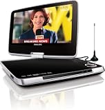 Produkt-Bild: Phillips PD9005 Tragbarer DVD-Player (22.8 cm (9 zoll)  LC-Display, DivX-zertifiziert, DVB-T Tuner) schwarz/silber