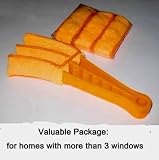 Premium Microfiber Blinds and Shutter Cleaner Package for Mini Blinds, Horizontal Blinds, Vertical Blinds and Shutter (1 Cleaner + 3 Extra Refills)