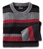 Apparel : Lambswool Striped Crewneck Sweater