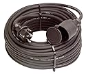 as-Schwabe 60371 Gummi-Verlängerung schwarz, 10 m H07RN-F 3G1,5, 230V/16A, Aussenbereich IP44