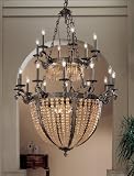 43 in. Merlot Chandelier in Aged Bronze Finish